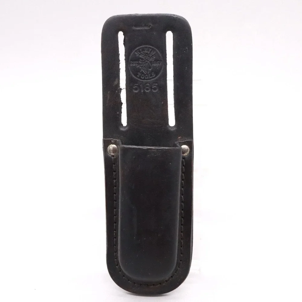 KLEIN TOOLS Leather Tool Sheath 5185 Knife Pouch Belt MADE IN USA High Quality a